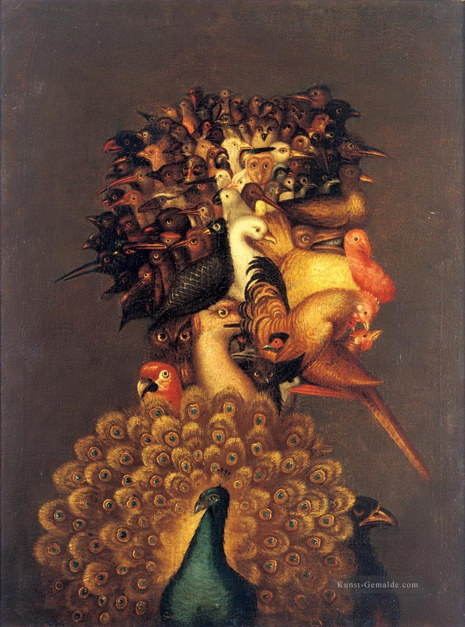 Mann von Vögelen Giuseppe Arcimboldo Klassisches Stillleben Ölgemälde